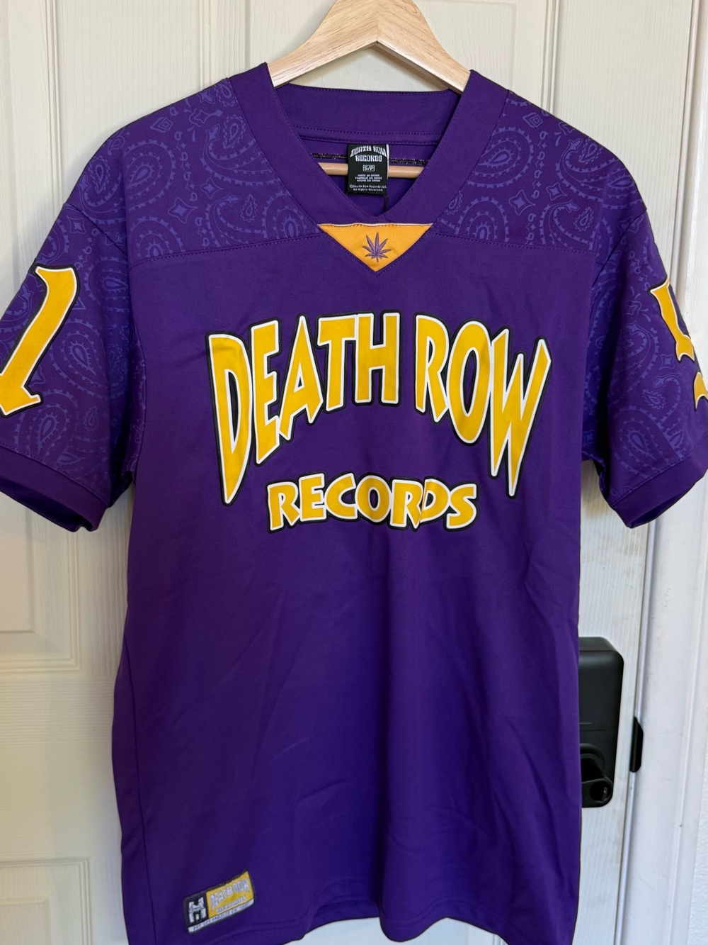 Death Row Records Purple Graphic Men's Jersey